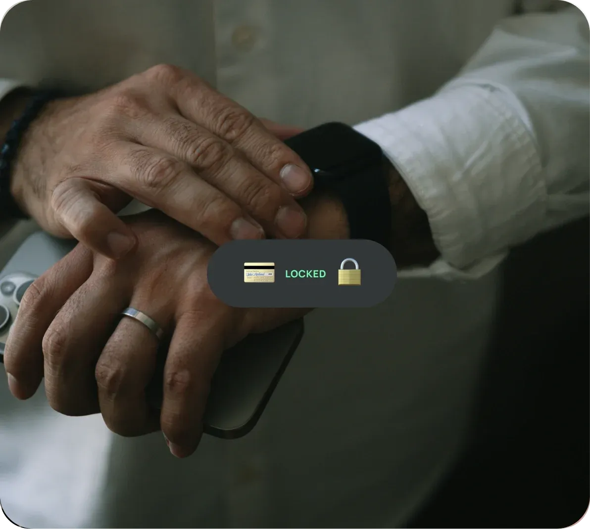  <span class="text-red">Built-in security </span> that puts you in control